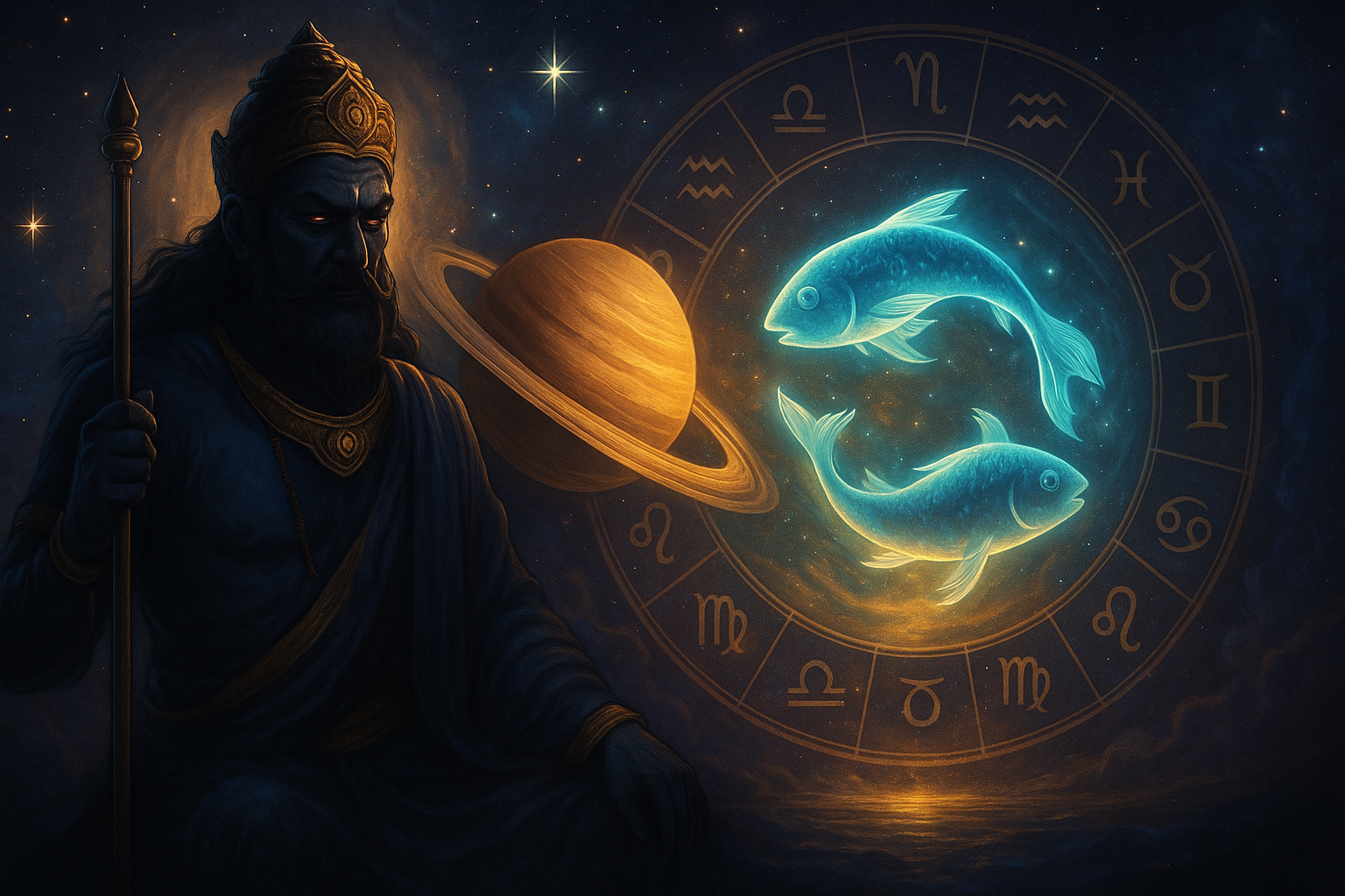 Saturn Transit in Pisces 2025: Sade Sati, Shani Dhaiya & Effects on All 12 Ascendants Explained